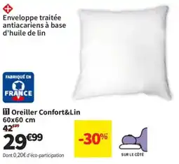 Conforama Oreiller Confort&Lin offre