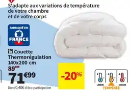 Conforama Couette Thermorégulation offre