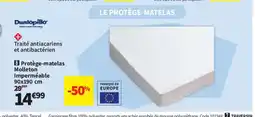 Conforama DUNLOPILLO Protège-matelas Molleton Imperméable offre