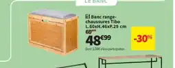 Conforama Banc range- chaussures Tibo offre