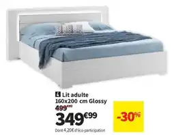 Conforama Lit adulte Glossy offre