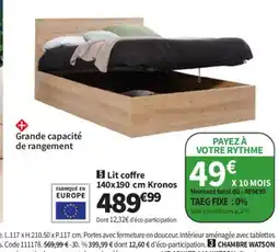 Conforama Lit coffre Kronos offre