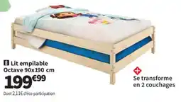 Conforama Lit empilable Octave offre