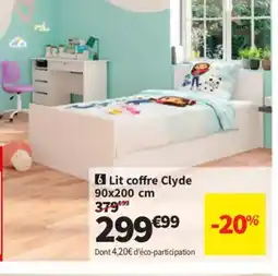 Conforama Lit coffre Clyde offre