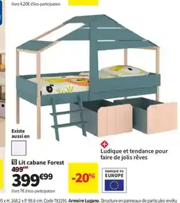 Conforama Lit cabane Forest offre