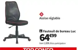 Conforama Fauteuil de bureau Luc offre