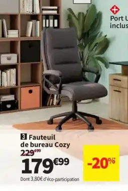 Conforama Fauteuil de bureau Cozy offre
