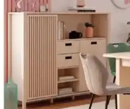 Conforama Buffet haut 2 portes 2 tiroirs Sakura offre