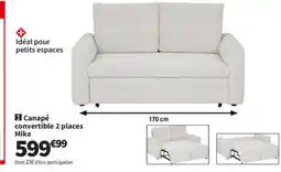 Conforama Canapé convertible 2 places Mika offre