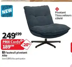 Conforama Fauteuil pivotant Alto offre