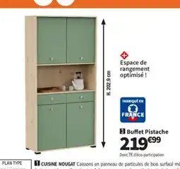 Conforama Buffet Pistache offre