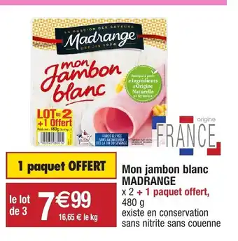 Migros Mon Jambon Blanc offre