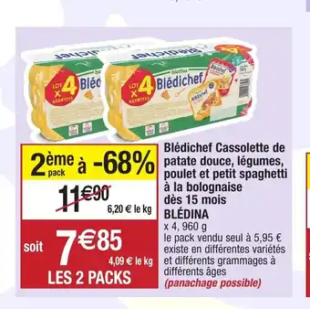 Migros Blédichef Cassolette de Patate Douce, Légumes offre