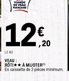 E.Leclerc Veau Rôti à Mijoter offre