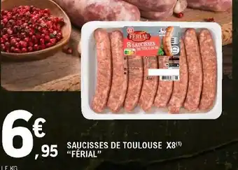 E.Leclerc Saucisses de Toulouse X8 offre
