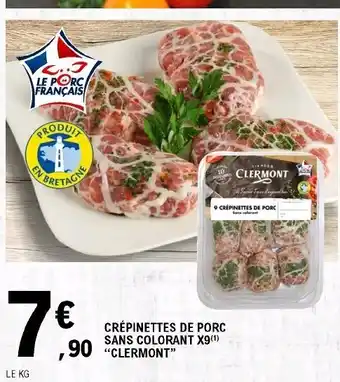 E.Leclerc Crépinettes de Porc offre