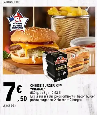 E.Leclerc Cheese Burger x4 offre