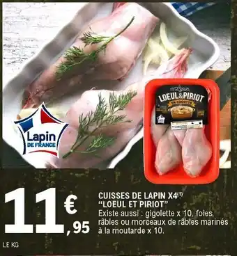 E.Leclerc Cuisses de Lapin x4 offre