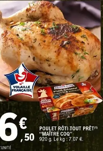 E.Leclerc Poulet Rôti Tout Prêt offre