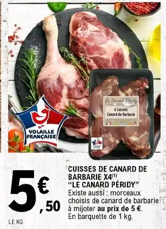 E.Leclerc Cuisses de Canard de Barbarie x4 offre