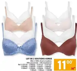Trafic Lot de 2 soutiens-gorge offre