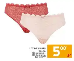 Trafic Xs - lot de 2 slips offre