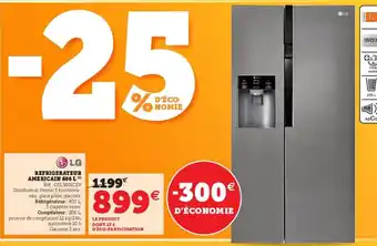 Super U Refrigerateur Americain 606 L offre