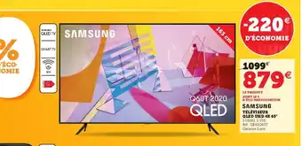 Super U Téléviseur QLED UHD 4K 65 offre