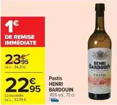 Carrefour Market Henri bardouin - pastis offre