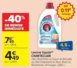 Carrefour Market Chanteclair - lessive liquide offre