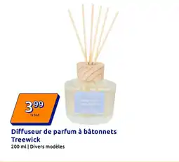 Action Diffuseur de parfum à bâtonnets treewick offre