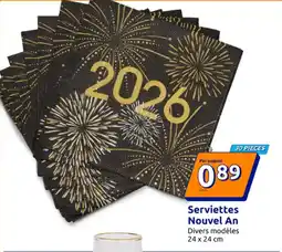 Action Serviettes nouvel an offre