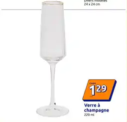Action Verre à champagne offre
