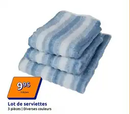 Action Lot de serviettes offre