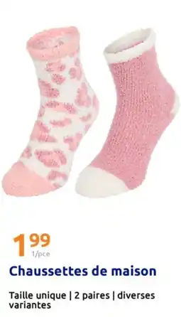 Action Chaussettes de maison offre