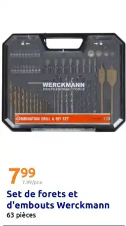 Action Set de forets et d'embouts Werckmann offre