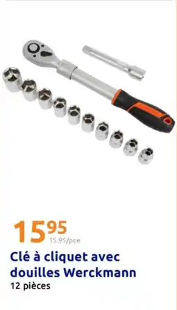 Action Clé à cliquet avec douilles Werckmann offre