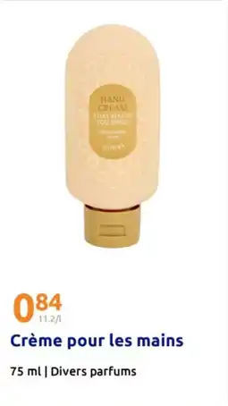 Action Crème pour les mains offre