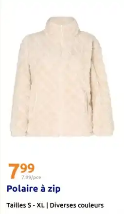 Action Polaire à zip offre