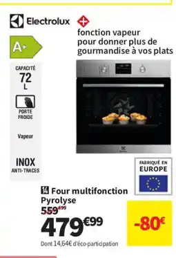 Conforama ELECTROLUX Four multifonction Pyrolyse offre