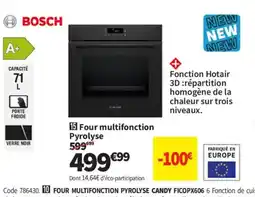 Conforama BOSCH Four multifonction Pyrolyse offre