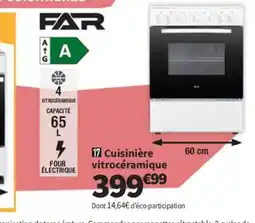 Conforama FAR Cuisinière vitrocéramique offre