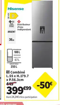 Conforama HISENSE Combiné offre