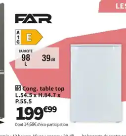 Conforama FAR Cong table top offre