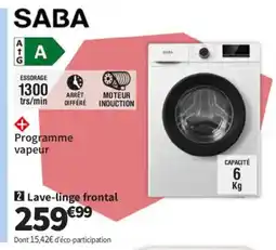Conforama SABA Lave-linge frontal offre