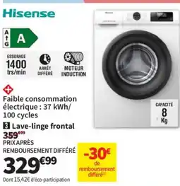 Conforama HISENSE Lave-linge frontal offre