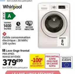 Conforama WHIRLPOOL Lave-linge frontal offre