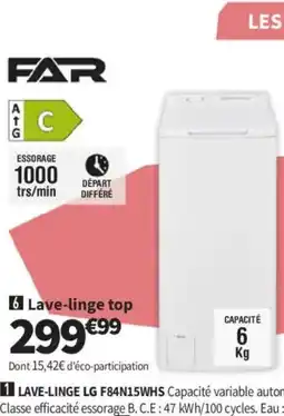 Conforama FAR Lave-linge top offre