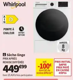 Conforama WHIRLPOOL Sèche-linge offre