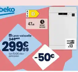 Conforama BEKO Lave-vaisselle offre